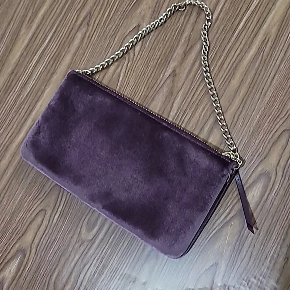 Kate Spade 💎Purple Velvet Clutch - Picture 3 of 10
